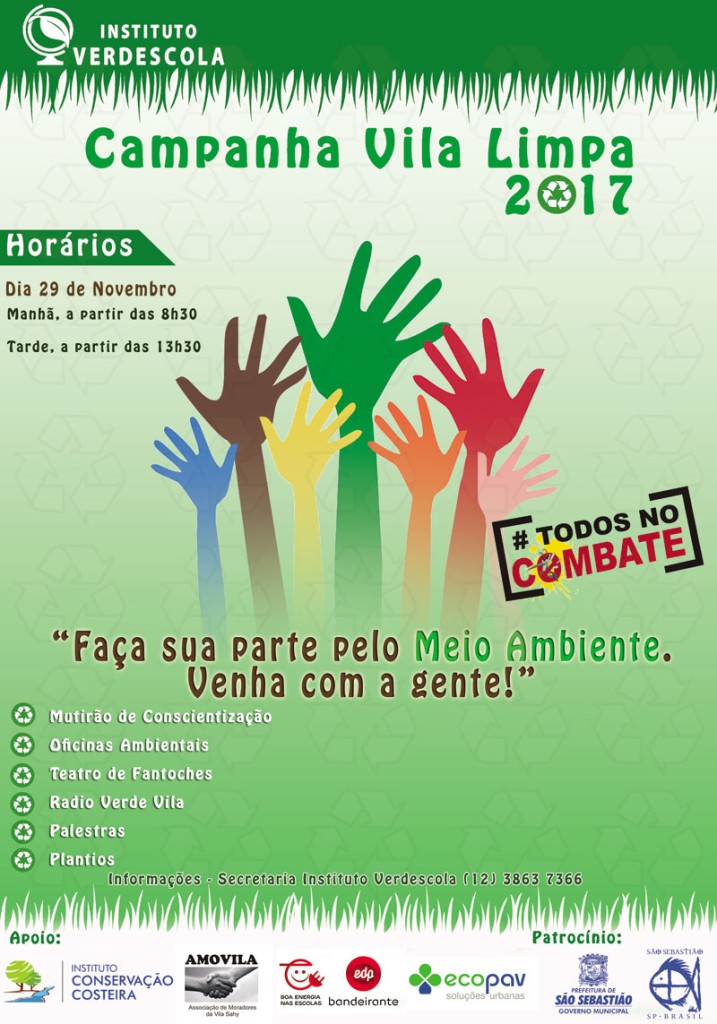 Campanha Vila Limpa - Vila Sahy - Verdescola e ICC