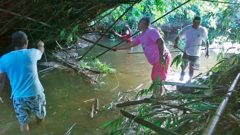 Rio Sahy recebe mutirão de limpeza