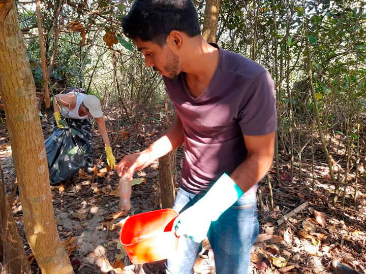 Limpeza no mangue da Enseada contou com apoio do ICC