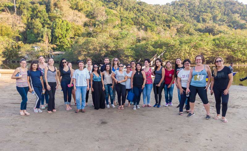 professores da rede municipal de ensino visitam a apa baleia sahy - ICC