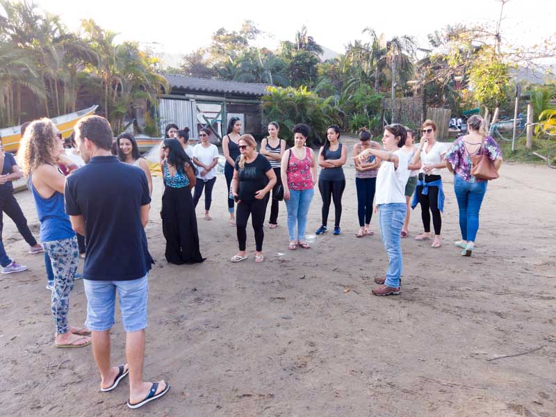 professores da rede municipal de ensino visitam a apa baleia sahy - ICC