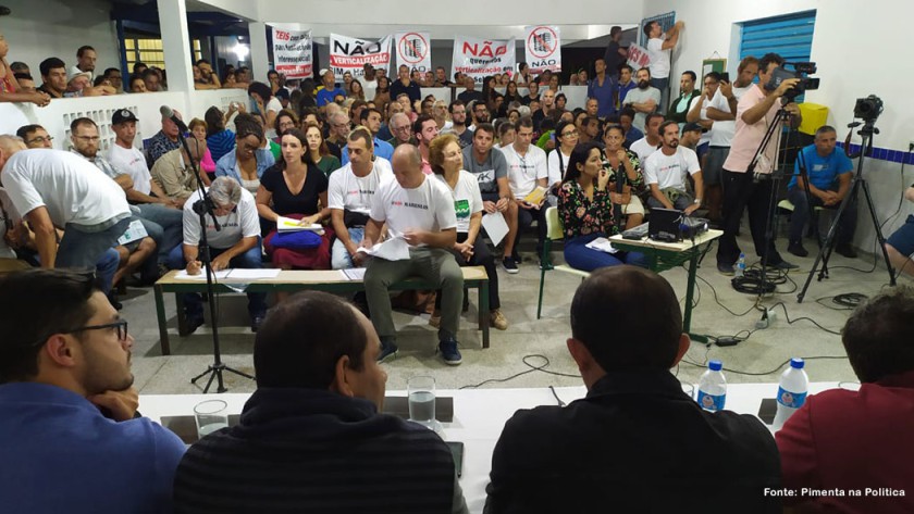 Comunidade participa de discussão sobre o Plano Diretor de São Sebastião (Foto: Pimenta na Política)