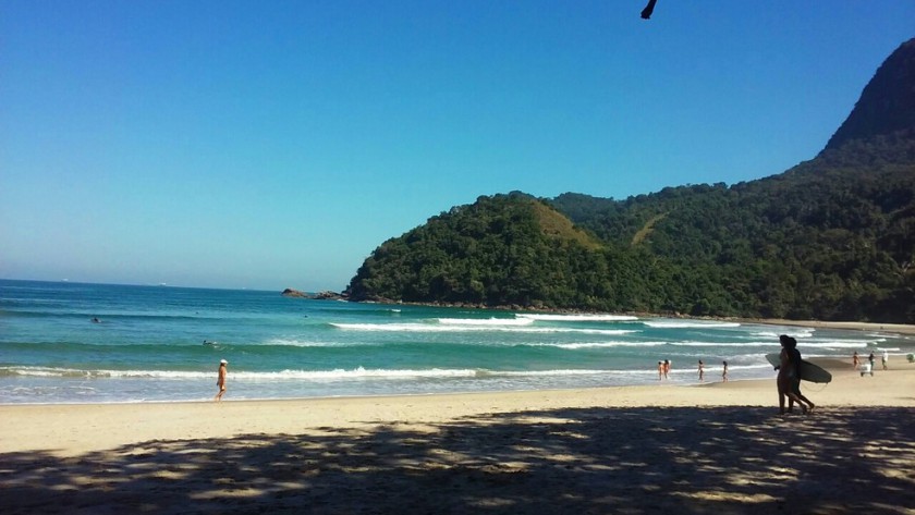 Praia de Guaecá em São Sebastião (foto: Igor Fogaça / G1)