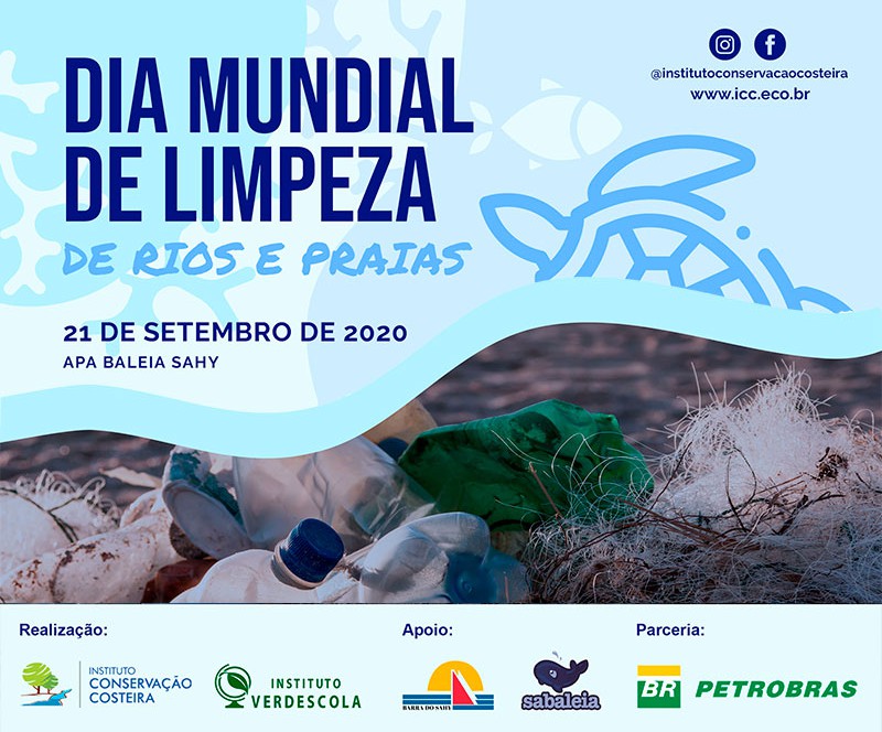 Dia Mundial de Limpeza de Praias e Rios acontece no dia 21 de Setembro em São Sebastião