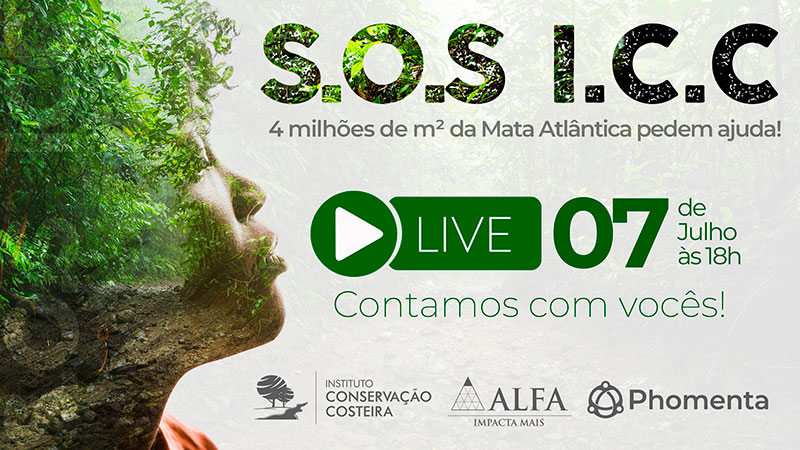 Participe da primeira Live de Arrecadação do ICC - Apoio Banco Alfa e Phomenta