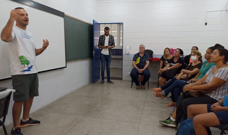 Parceria com Escola Municipal Henrique Tavares