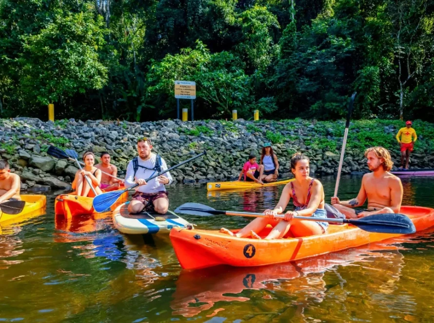 Eco remada - remada ambiental no rio sahy - ICC