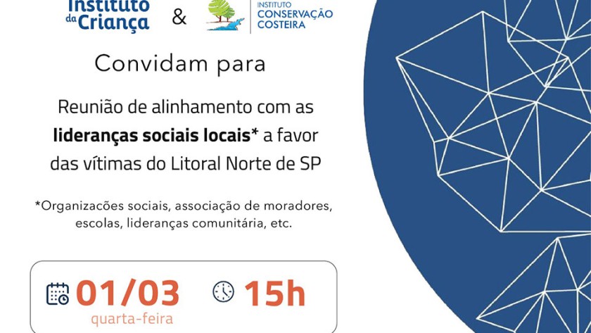 SOS Chuvas Litoral Norte - Mobilização entre Instituto da Criança e ICC