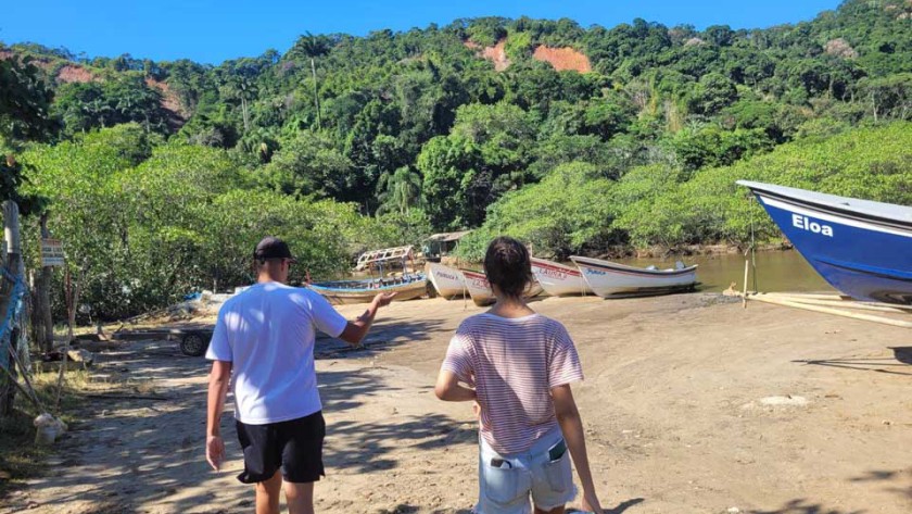 Visita Técnica da FAU-USP no portinho da Barra do Sahy