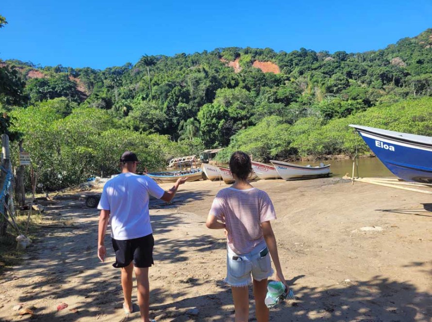 Visita Técnica da FAU-USP no portinho da Barra do Sahy